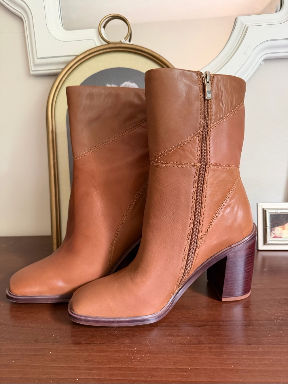Stevie Boots in Hazelnut (Rare Color) | Franco Sarto | Size 8